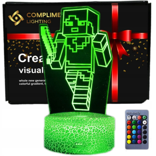Kompliment viacfarebná nočná lampa